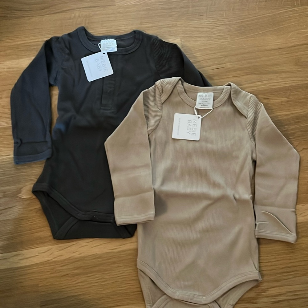 NWT Mebie Baby Onesies 12-18M
